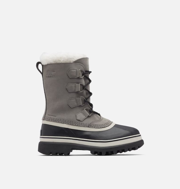 Botas Nieve Sorel Mujer - Caribou® Bajas Gris/Negras - 21839-UINF